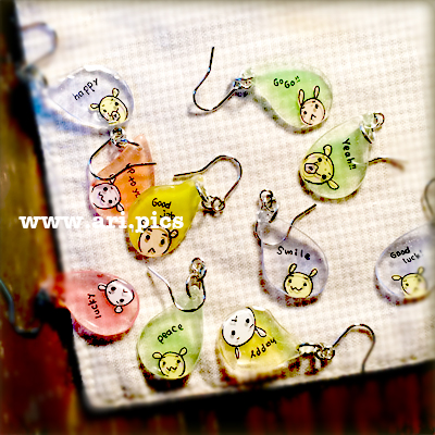 ふきだしピアス