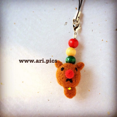 トナカイストラップ